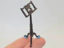 Load image into Gallery viewer, Dollhouse Miniature ~ Half Scale, Bespaq Mahogany Harp, Stool, and Sheet Music Stand
