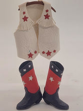 Load image into Gallery viewer, Dollhouse Miniature ~ 1:12 Scale, Leather Vest and Americana Boots

