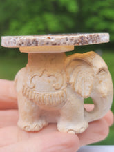 Load image into Gallery viewer, Elephant Table with Geode Top
