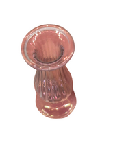 Load image into Gallery viewer, Glass Craft — Light, Pale Pink Ridged Vase
