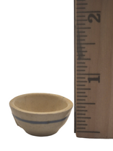 Load image into Gallery viewer, Deborah McKnight – Glazed Ceramic Mixing Bowl with Blue Stripe
