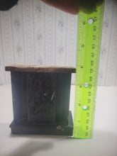 Load image into Gallery viewer, Vintage Metal Fireplace with Marble-Style Mantle
