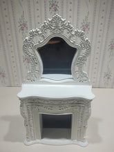 Load image into Gallery viewer, White Wooden Fireplace &amp; Fireplace Screen
