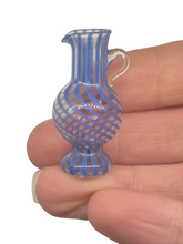 Load image into Gallery viewer, Blue Swirled Handblown Glass Pitcher - Made in Germany
