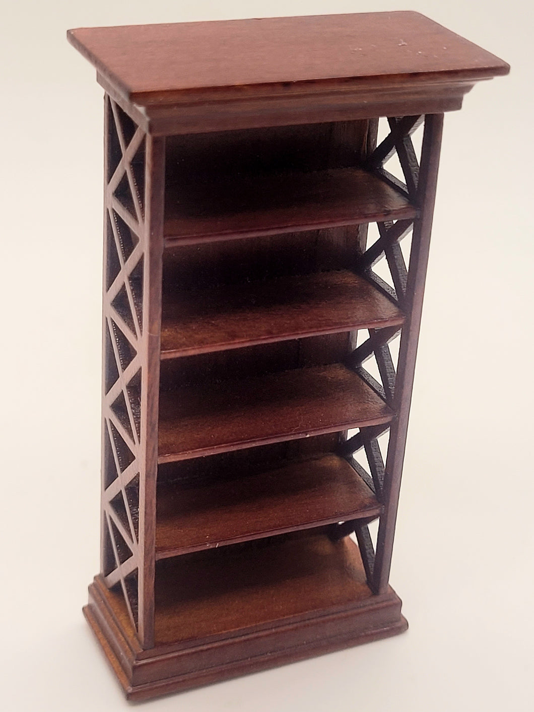 Dollhouse Miniature ~ 1:24 Scale, Lee's Line 5-Tier Wooden Shelf