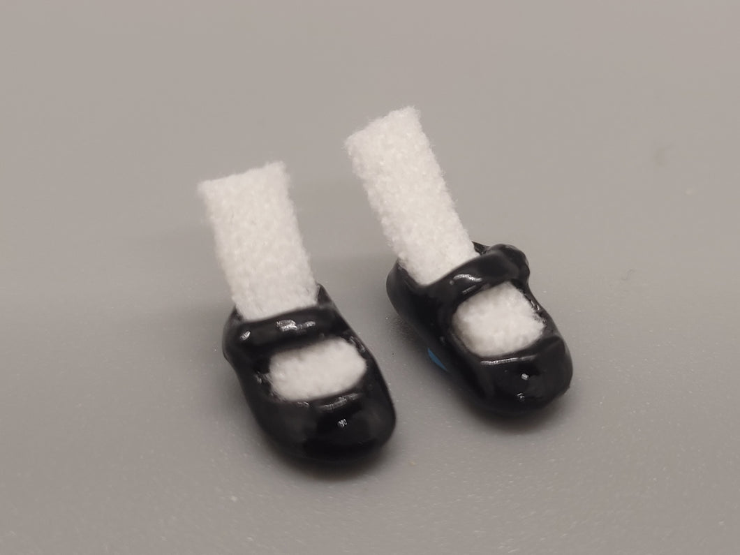 White Socks and Black Shoes Set – by Cheryl Warder