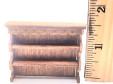 Load image into Gallery viewer, Dollhouse Miniature ~ 1:24 Scale, Wooden Kitchen or Decor Shelf
