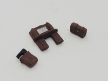 Load image into Gallery viewer, Dollhouse Miniature ~ 1:144 Scale - Fireplace, Chest, and Sewing Machine
