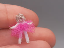 Load image into Gallery viewer, ¾&quot; Blonde Ballerina Doll in Hot Pink Tutu – by Cheryl Warder
