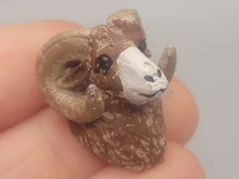 Load image into Gallery viewer, Metal Painted Ram Head
