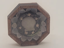 Load image into Gallery viewer, ¾&quot; Sailor&#39;s Valentine - Clamshell Centerpiece with Stars and Tellin Shells - by Pam Friend
