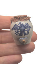 Load image into Gallery viewer, Eileen Vernon – Large Pottery Jug with Handpainted Bird, Heart Cutout and Fabric Lid
