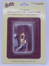 Load image into Gallery viewer, Dollhouse Miniature ~ ½&quot; Scale, Outdoor Golden Sconce Lantern
