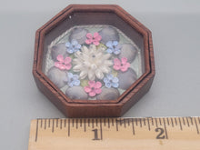 Load image into Gallery viewer, 2&quot; Floating Lily Sailor&#39;s Valentine Wood Box
