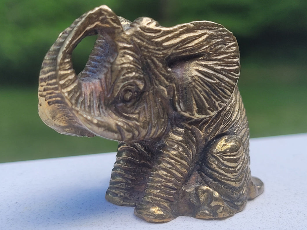 Solid Brass Elephant Statue