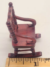 Load image into Gallery viewer, Dollhouse Miniature ~ 1:24 Scale, Wooden Rocking Chair
