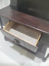 Load image into Gallery viewer, Dark Wooden Hutch w/ Functional Drawer
