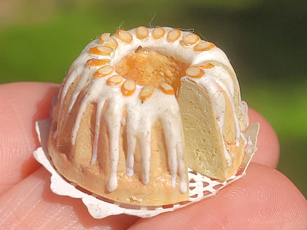 Almond Pound Cake on Doily by Anne Caesar