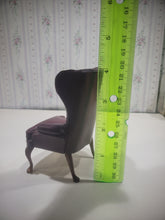 Load image into Gallery viewer, Burgundy Leather Arm Chair with Foot Stool by Bespaq
