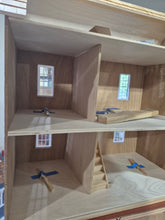 Load image into Gallery viewer, "Lemon Twist" Purple Handmade Dollhouse
