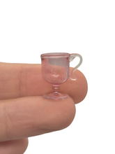 Load image into Gallery viewer, Glass Craft – Handblown Glass Light Pink Mug with Handle
