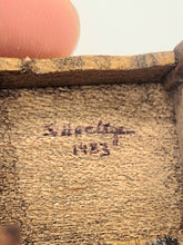 Load image into Gallery viewer, Dollhouse Miniature ~ 1:24 Scale, Vintage Side Wooden Table, Signed S. Hoeltge
