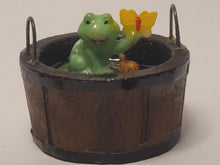 Load image into Gallery viewer, Frog with Butterfly and Snail in Bucket
