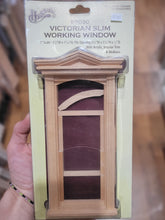 Load image into Gallery viewer, Dollhouse Miniature ~ 1:12 Scale, Victorian Slim Working Window by Houseworks #5030
