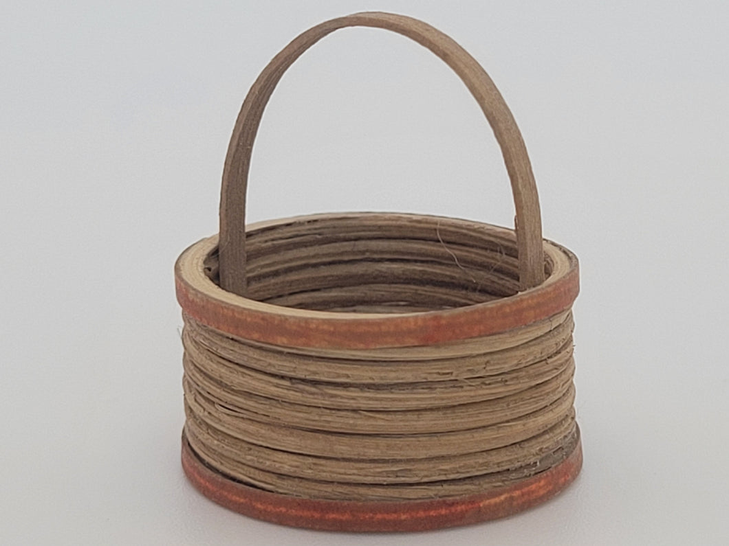 Al Chandronnait – Round Basket with Red Accents