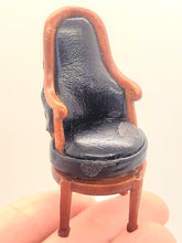 Load image into Gallery viewer, Dollhouse Miniature ~ 1:24 Scale, Leather Swivel Chair
