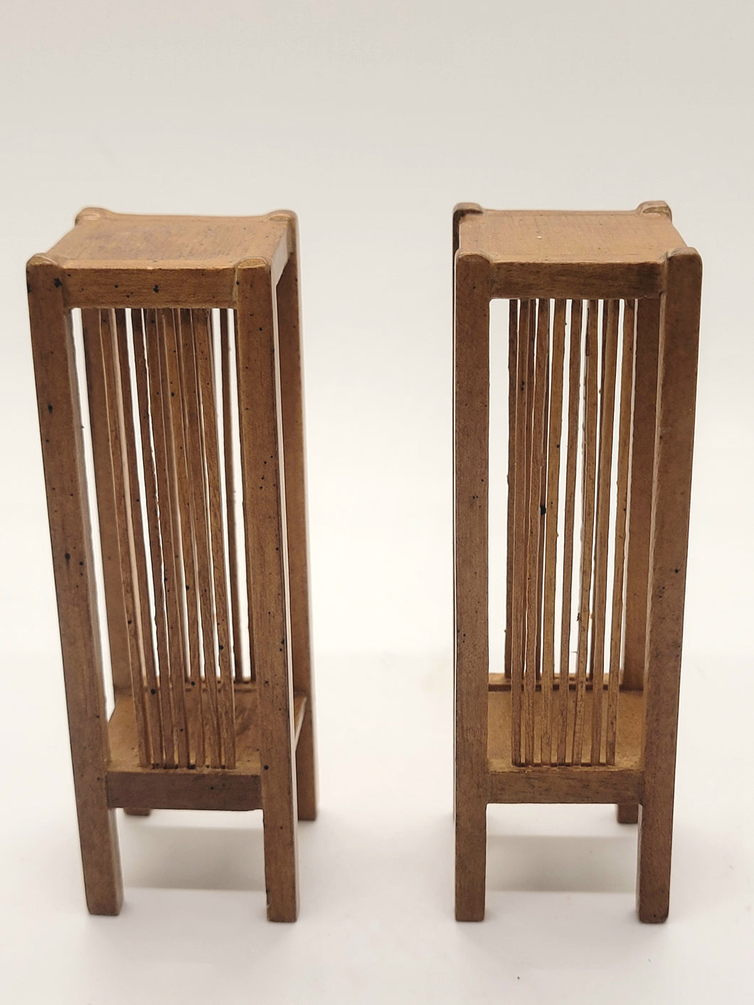 Dollhouse Miniature ~ 1:12 Scale, 2pc Mission Plant Stand by Bespaq