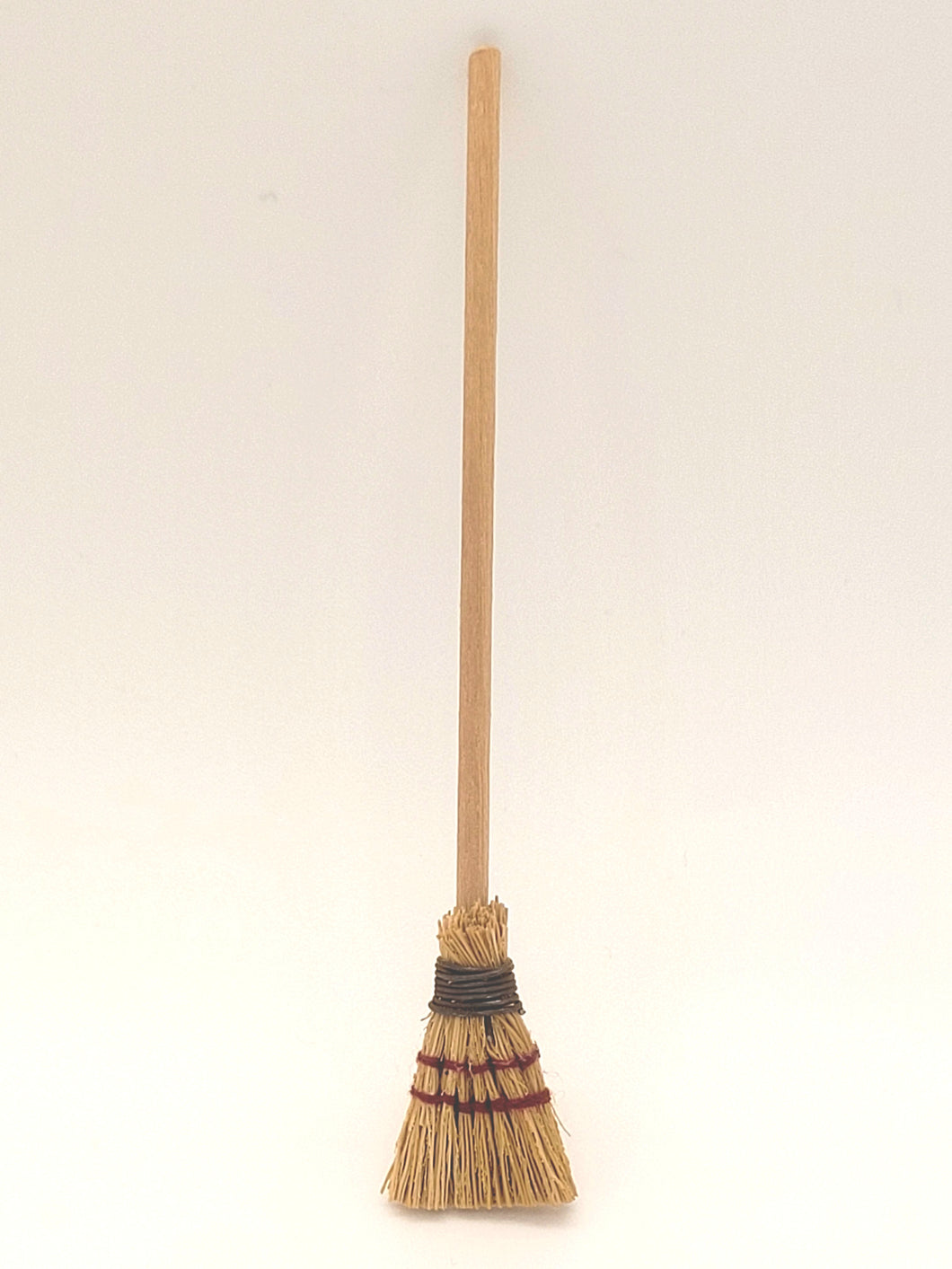 Dollhouse Miniature ~ 1:24 Scale, Handmade Broomstick with Hard Bristles