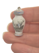 Load image into Gallery viewer, Bespaq Porcelain Urn/Vase with Village Depiction
