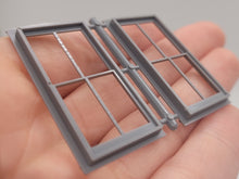 Load image into Gallery viewer, Dollhouse Miniature ~ ¼&quot; Scale, Grandt Line #3720 4-Pane Windows Plastic Detail Parts
