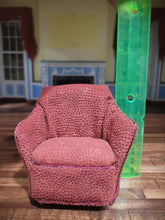 Load image into Gallery viewer, Artisan Red Arm Chair w/ Foot Stool
