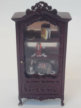 Load image into Gallery viewer, Mahogany Bespaq Decorated Curio Cabinet
