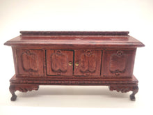 Load image into Gallery viewer, Dollhouse Miniature ~ 1:24 Scale, Long Wooden Credenza with Functional Cabinets
