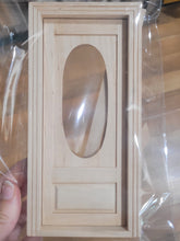 Load image into Gallery viewer, Dollhouse Miniature ~ 1:12 Scale, Victorian Oval Glass Door
