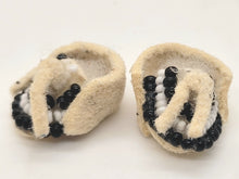 Load image into Gallery viewer, Dollhouse Miniature ~ 1:12 Scale, 2pc Moccasin Set with Beads
