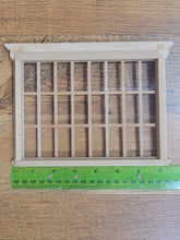 Load image into Gallery viewer, Dollhouse Miniature ~ 1:12 Scale, Wooden 24-Panel Bay Window
