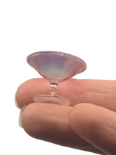 Load image into Gallery viewer, Glass Craft – Pink Handblown Glass Bowl with Textured Edge
