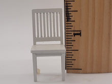 Load image into Gallery viewer, Dollhouse Miniature ~ 1:24 Scale, Handmade White Wooden Kitchen Set with 2 Chairs
