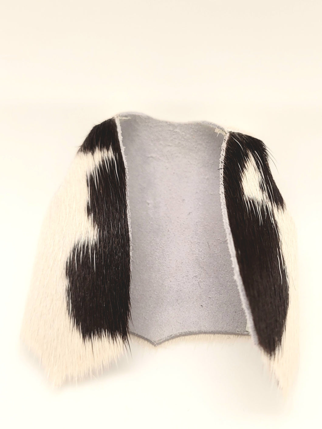 Dollhouse Miniature ~ 1:12 Scale, Cow Fur and Hide Gentleman's Vest