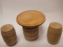 Load image into Gallery viewer, Wooden Barrel Table &amp; Seats
