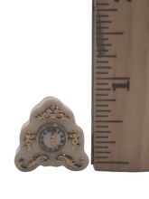Load image into Gallery viewer, Carol Pongracic – White Porcelain Clock with Golden Accents
