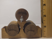 Load image into Gallery viewer, Medium - Burgundy, Chianti, Chardonnay Barrels and Wood Holder
