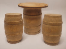 Load image into Gallery viewer, Wooden Barrel Table &amp; Seats
