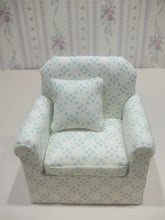 Load image into Gallery viewer, 2pc White &amp; Blue Polka Dot with Pillows
