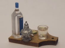Load image into Gallery viewer, Tequila Shot with Lime on Wooden Board
