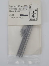 Load image into Gallery viewer, Dollhouse Miniature ~ 1/4&quot; Scale, Upper Porch Spoole Trim &amp; Brackets by Grandt Line
